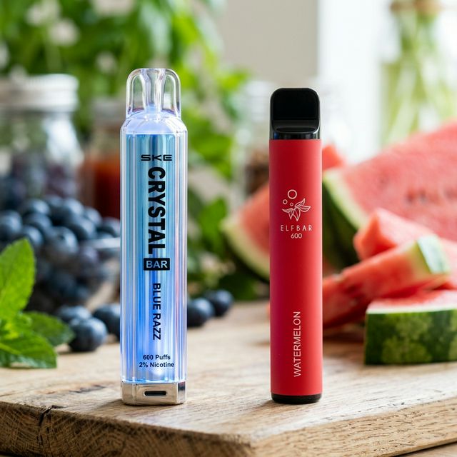 SKE Crystal Bar vs Elf Bar 600: The Classic Disposable Clash